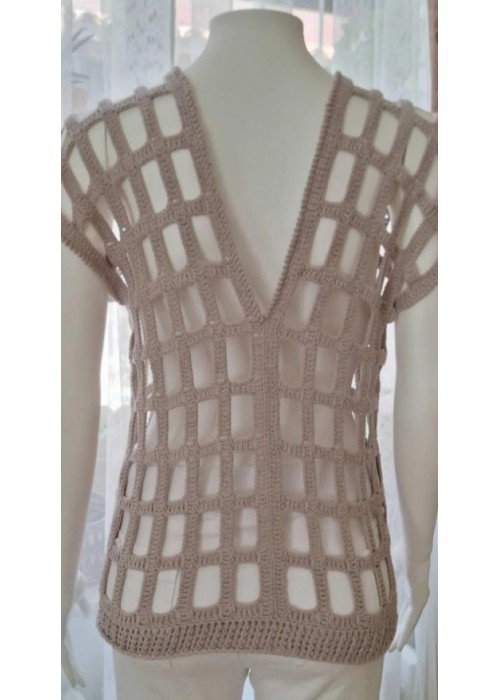 Pamuk İp Lila Renk Yazlık Bluz