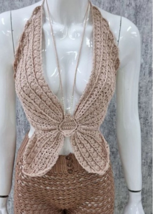 Toz Pembe Kelebek Üst