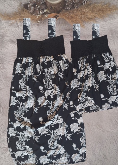 ANNE KIZ KOMBİN SİYAH EL ÖRGÜSÜ YAZLIK ELBİSE