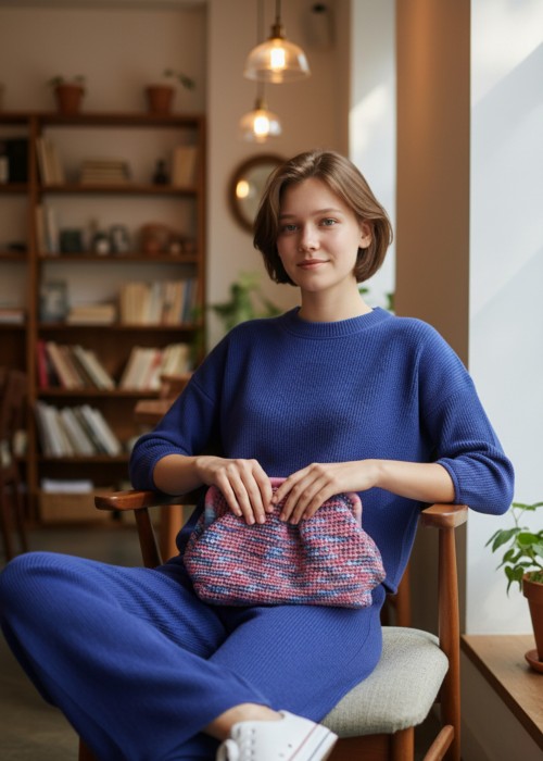 Kadın Ebruli Renk Yumuşak Doğal Rafya Gizli Burslu,Hand Made,El Örgüsü, Yazlık El Çantası,Portföy
