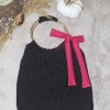 KADIN, SİYAH RENK,PEMBE ASTARLI,METAL SAPLI, EL ÖRGÜSÜ, HAND MADE EL ÇANTASI KADIN, SİYAH RENK,PEMBE ASTARLI,METAL SAPLI, EL ÖRGÜSÜ, HAND MADE EL ÇANTASI