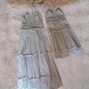 ANNE-KIZ KOMBİN BEYAZ  ÖRGÜ YAZLIK ELBİSE