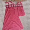 ANNE KIZ KOMBİN PEMBE EL ÖRGÜSÜ YAZLIK ELBİSE