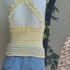 Kadın Sarı Pamuklu Coton İpten Hand Made El Örgüsü Yazlık Sırtı Çapraz Askılı Bluz Kadın Sarı Pamuklu Coton İpten Hand Made El Örgüsü Yazlık Sırtı Çapraz Askılı Bluz