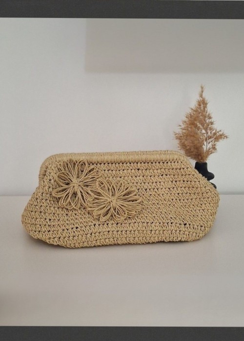 Kadın Bej Gizli Burslu Hand Made, El Örgüsü, Kağıt İpten Yazlık El Çantası, Clutch , Portföy Kadın Bej Gizli Burslu Hand Made, El Örgüsü, Kağıt İpten Yazlık El Çantası, Clutch , Portföy