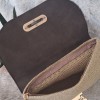 Kadın Kahverengi Güderi Kapaklı Bej Doğal Simli İp El Örgüsü, Hand Made Clunch Çanta, El Çantası Kadın Kahverengi Güderi Kapaklı Bej Doğal Simli İp El Örgüsü, Hand Made Clunch Çanta, El Çantası