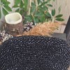 Kadın Siyah Metal Çanta Kulplu Metalik Rafya İpten Yazlık El Çantası,Hand Made El Örgüsü Kadın Siyah Metal Çanta Kulplu Metalik Rafya İpten Yazlık El Çantası,Hand Made El Örgüsü