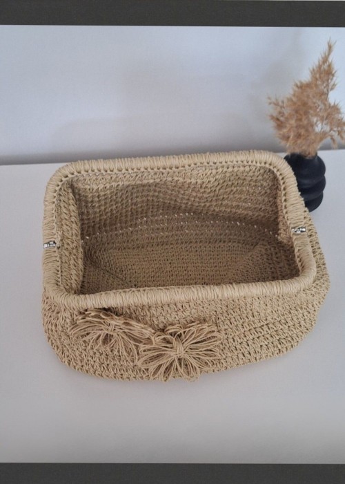 Kadın Bej Gizli Burslu Hand Made, El Örgüsü, Kağıt İpten Yazlık El Çantası, Clutch , Portföy Kadın Bej Gizli Burslu Hand Made, El Örgüsü, Kağıt İpten Yazlık El Çantası, Clutch , Portföy