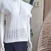 Kadın Beyaz Pamuklu Coton İpten Hand Made El Örgüsü V Yaka Düşük Omuz Düşük Kol Yazlık Bluz Kadın Beyaz Pamuklu Coton İpten Hand Made El Örgüsü V Yaka Düşük Omuz Düşük Kol Yazlık Bluz