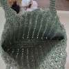 Kadın Haki Renk Buğday Modelli Hand Made El Örgüsü Yazlık Plaj Omuz Çantası Kadın Haki Renk Buğday Modelli Hand Made El Örgüsü Yazlık Plaj Omuz Çantası