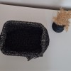 Kadın Siyah Simli Hand Made, El Örgüsü Gizli Burslu Yazlık Clutch Çanta,El Çantası, Portföy Kadın Siyah Simli Hand Made, El Örgüsü Gizli Burslu Yazlık Clutch Çanta,El Çantası, Portföy