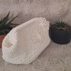 Kadın Beyaz Kağıt İp Gizli Burslu Hand Made, El Örgüsü, Kağıt İpten Yazlık El Çantası, Portföy Kadın Beyaz Kağıt İp Gizli Burslu Hand Made, El Örgüsü, Kağıt İpten Yazlık El Çantası, Portföy