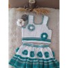 Kadın Beyaz Yeşil Ve Tonları Pamuklu Ip Hand Made El Örgüsü Kolsuz Crop Bluz Kısa Etek Takım Kadın Beyaz Yeşil Ve Tonları Pamuklu Ip Hand Made El Örgüsü Kolsuz Crop Bluz Kısa Etek Takım