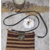 Kadın, Kahve Tonlarında ,Polyester Macrome İle Örülmüş Telefon Çantası Kadın, Kahve Tonlarında ,Polyester Macrome İle Örülmüş Telefon Çantası