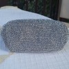 Kadın Gümüş Rengi Metalik İp Burslu Çanta Hand Made El Örgüsü Kadın Gümüş Rengi Metalik İp Burslu Çanta Hand Made El Örgüsü