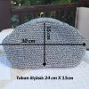 Kadın Gümüş Rengi Metalik İp Burslu Çanta Hand Made El Örgüsü Kadın Gümüş Rengi Metalik İp Burslu Çanta Hand Made El Örgüsü