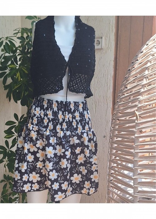 Kadın Siyah Pul Detaylı Yazlık El Örgüsü Hand Made Bolero Kadın Siyah Pul Detaylı Yazlık El Örgüsü Hand Made Bolero