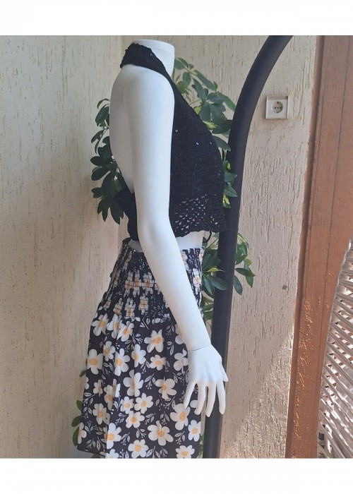 Kadın Siyah Pul Detaylı Yazlık El Örgüsü Hand Made Bolero Kadın Siyah Pul Detaylı Yazlık El Örgüsü Hand Made Bolero