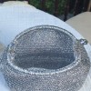 Kadın Gümüş Rengi Metalik İp Burslu Çanta Hand Made El Örgüsü Kadın Gümüş Rengi Metalik İp Burslu Çanta Hand Made El Örgüsü