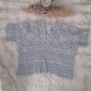 Kadın Gri Renk Örgü Bluz Hand Made Kadın Gri Renk Örgü Bluz Hand Made