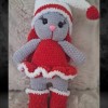 Kadife İp Örgü Amigurumi Kırmızı Tavşan Bebek Oyuncak Kadife İp Örgü Amigurumi Kırmızı Tavşan Bebek Oyuncak