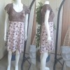 Kadın Taba Rengi Kumaş Detaylı Yazlık Örgü Elbise,Hand Made Kadın Taba Rengi Kumaş Detaylı Yazlık Örgü Elbise,Hand Made