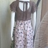 Kadın Taba Rengi Kumaş Detaylı Yazlık Örgü Elbise,Hand Made Kadın Taba Rengi Kumaş Detaylı Yazlık Örgü Elbise,Hand Made