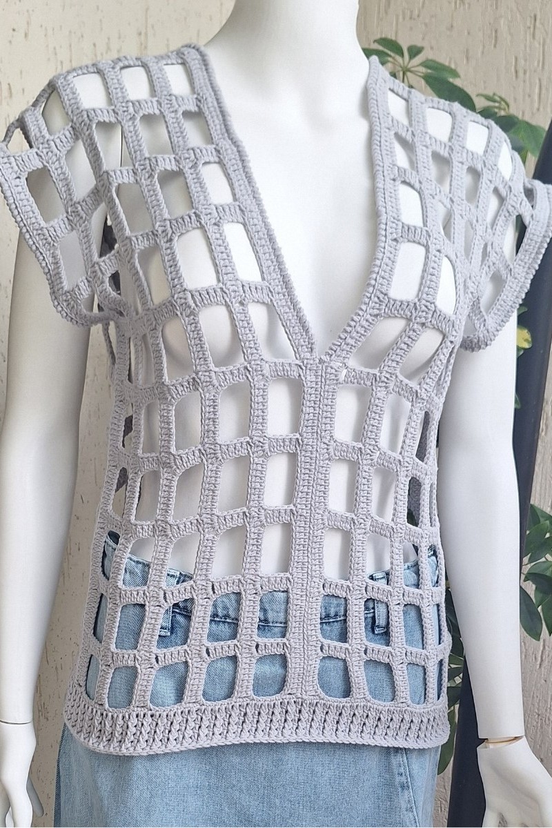 KADIN GRİ RENK FİLE MODEL HAND MADE EL ÖRGÜSÜ PAMUKLU COTON İPTEN V YAKA YAZLIK DÜŞÜK OMUZ BLUZ KADIN GRİ RENK FİLE MODEL HAND MADE EL ÖRGÜSÜ PAMUKLU COTON İPTEN V YAKA YAZLIK DÜŞÜK OMUZ BLUZ