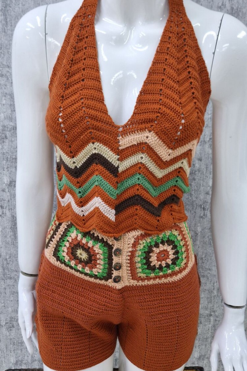 KADIN KİREMİT RENK , YEŞİL, KAHVERENGİ BOYUN BAĞLAMALI SIRTI AÇIK ÇAPRAZ BAĞCIKLI, HAND MADE, EL ÖRGÜSÜ YAZLIK TAKIM KADIN KİREMİT RENK , YEŞİL, KAHVERENGİ BOYUN BAĞLAMALI SIRTI AÇIK ÇAPRAZ BAĞCIKLI, HAND MADE, EL ÖRGÜSÜ YAZLIK TAKIM