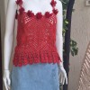 KADIN PEMBE RENK EL ÖRGÜSÜ HAND MADE ASKILI YAZLIK BLUZ KADIN PEMBE RENK EL ÖRGÜSÜ HAND MADE ASKILI YAZLIK BLUZ