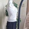 KADIN BEYAZ RENK PAMUKLU İPTEN ASKILI HAND MADE EL ÖRGÜSÜ YAZLIK BLUZ KADIN BEYAZ RENK PAMUKLU İPTEN ASKILI HAND MADE EL ÖRGÜSÜ YAZLIK BLUZ