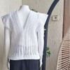 KADIN BEYAZ PAMUKLU COTON İPTEN HAND MADE EL ÖRGÜSÜ V YAKA DÜŞÜK OMUZ DÜŞÜK KOL YAZLIK BLUZ KADIN BEYAZ PAMUKLU COTON İPTEN HAND MADE EL ÖRGÜSÜ V YAKA DÜŞÜK OMUZ DÜŞÜK KOL YAZLIK BLUZ