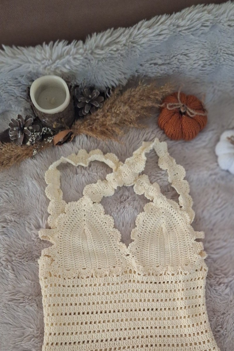 KADIN SARI PAMUKLU COTON İPTEN HAND MADE EL ÖRGÜSÜ YAZLIK SIRTI ÇAPRAZ ASKILI BLUZ KADIN SARI PAMUKLU COTON İPTEN HAND MADE EL ÖRGÜSÜ YAZLIK SIRTI ÇAPRAZ ASKILI BLUZ