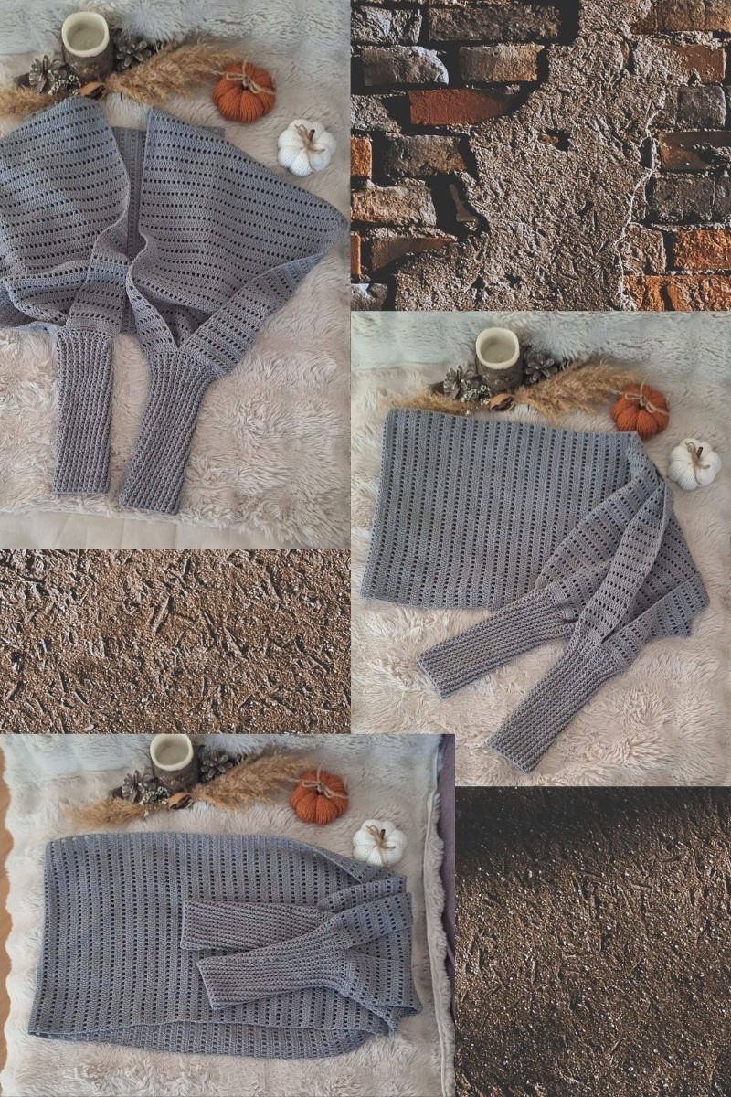 KADIN GRİ RENK PAMUKLU KOTON İPTEN HAND MADE EL ÖRGÜSÜ UZUN KOLLU ŞAL HIRKA KADIN GRİ RENK PAMUKLU KOTON İPTEN HAND MADE EL ÖRGÜSÜ UZUN KOLLU ŞAL HIRKA