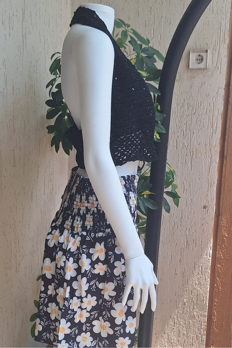 KADIN SİYAH PUL DETAYLI YAZLIK EL ÖRGÜSÜ HAND MADE BOLERO KADIN SİYAH PUL DETAYLI YAZLIK EL ÖRGÜSÜ HAND MADE BOLERO