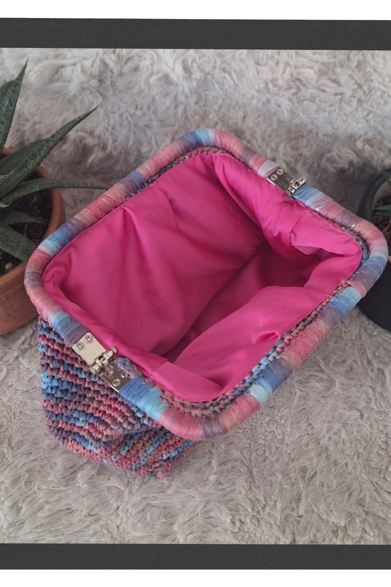 KADIN EBRULİ RENK YUMUŞAK DOĞAL RAFYA GİZLİ BURSLU,HAND MADE,EL ÖRGÜSÜ, YAZLIK CLUTCH  ÇANTA,EL ÇANTASI,PORTFÖY