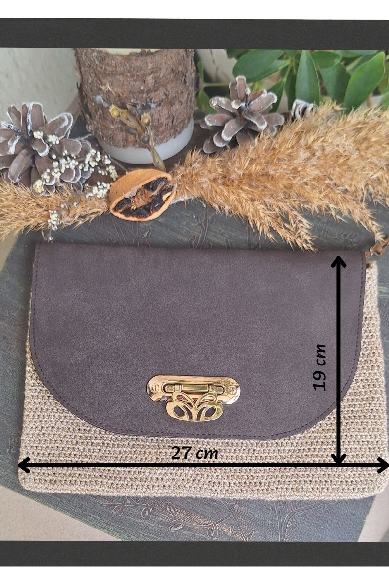 KADIN KAHVERENGİ GÜDERİ KAPAKLI BEJ DOĞAL SİMLİ İP METAL SARI KİLİT AKSESUARLI EL ÖRGÜSÜ, HANDMADE, YAZLIK CLUNCH ÇANTA, EL ÇANTASI KADIN KAHVERENGİ GÜDERİ KAPAKLI BEJ DOĞAL SİMLİ İP METAL SARI KİLİT AKSESUARLI EL ÖRGÜSÜ, HANDMADE, YAZLIK CLUNCH ÇANTA, EL ÇANTASI