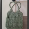 KADIN HAKİ RENK BUĞDAY MODELLİ HAND MADE EL ÖRGÜSÜ YAZLIK PLAJ OMUZ ÇANTASI