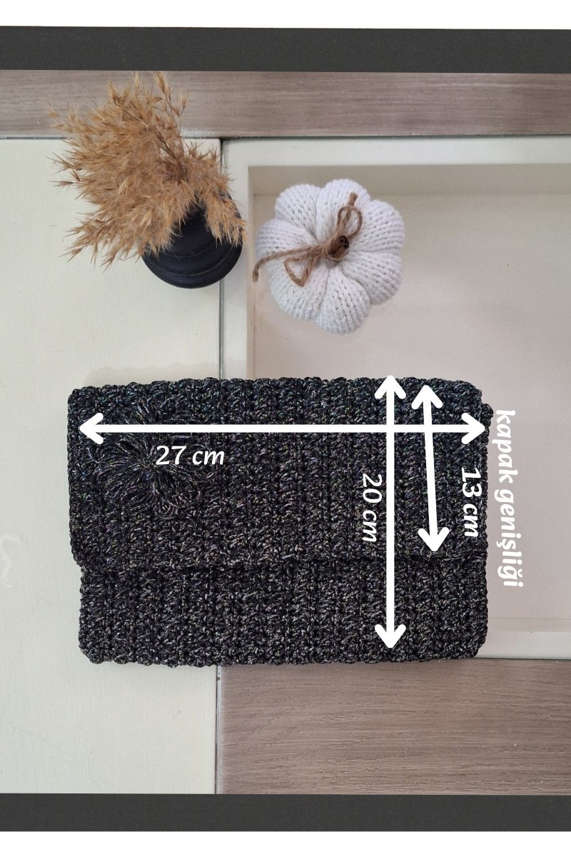 KADIN SİYAH SİMLİ İPTEN ÇİÇEK DETAYLI HAND MADE, EL ÖRGÜSÜ GİZLİ BURSLU YAZLIK CLUTCH ÇANTA,EL ÇANTASI, PORTFÖY KADIN SİYAH SİMLİ İPTEN ÇİÇEK DETAYLI HAND MADE, EL ÖRGÜSÜ GİZLİ BURSLU YAZLIK CLUTCH ÇANTA,EL ÇANTASI, PORTFÖY