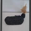 KADIN SİYAH SİMLİ İPTEN  HAND MADE, EL ÖRGÜSÜ GİZLİ BURSLU YAZLIK CLUTCH ÇANTA,EL ÇANTASI, PORTFÖY