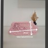 KADIN PEMBE KAĞIT İPTEN ÇİÇEK DETAYLI HAND MADE, EL ÖRGÜSÜ GİZLİ BURSLU YAZLIK CLUTCH ÇANTA,EL ÇANTASI, PORTFÖY